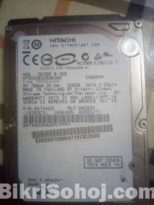 320 GB Laptop Hard disk (HITACHI)